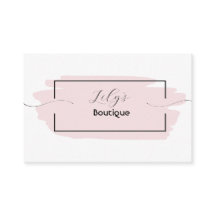 Tarjeta de presentación rosa