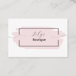 Tarjeta de presentación rosa