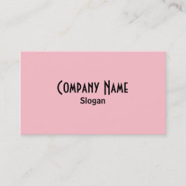 Tarjeta de presentación rosa