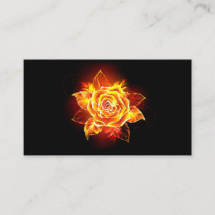 Tarjeta De Presentación Rosa de incendios en auge