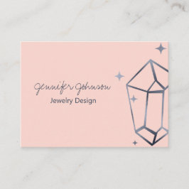 Tarjeta de presentación rosa de Relieve metalizado