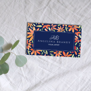 Tarjeta de presentación rosa de Rubor Floral para 