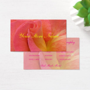 Tarjeta de presentación - Rosa "Mardi Gras"
