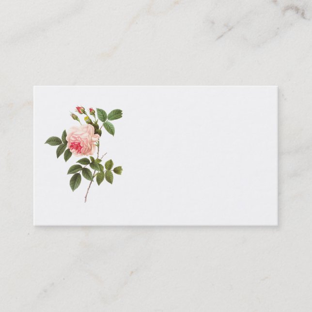 Tarjeta de presentación Rosa Redoute (Anverso)