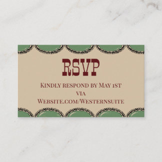 Tarjeta De Presentación RSVP Card