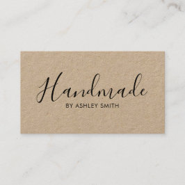 Tarjeta de presentación Rusa Kraft hecha a mano