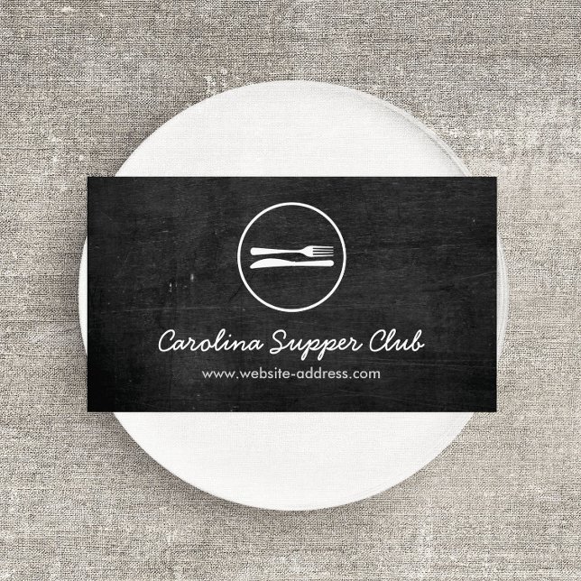 Tarjeta de presentación RUSTIC FORK & KNIFE LOGO (Subido por el creador)
