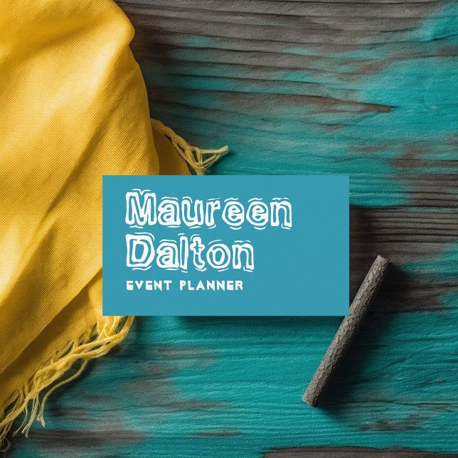 Tarjeta de presentación Rustic Make Waves Typograp (Subido por el creador)