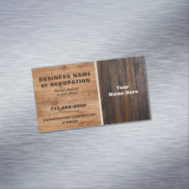 Tarjeta de presentación Rustic Wood Tone