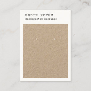 Tarjeta de presentación Rústica Moderna Kraft Earr