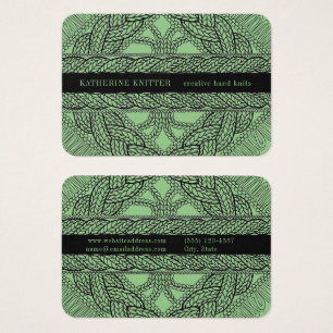 TARJETA DE PRESENTACIÓN SAGE CABLE KNIT 3.5x2.5