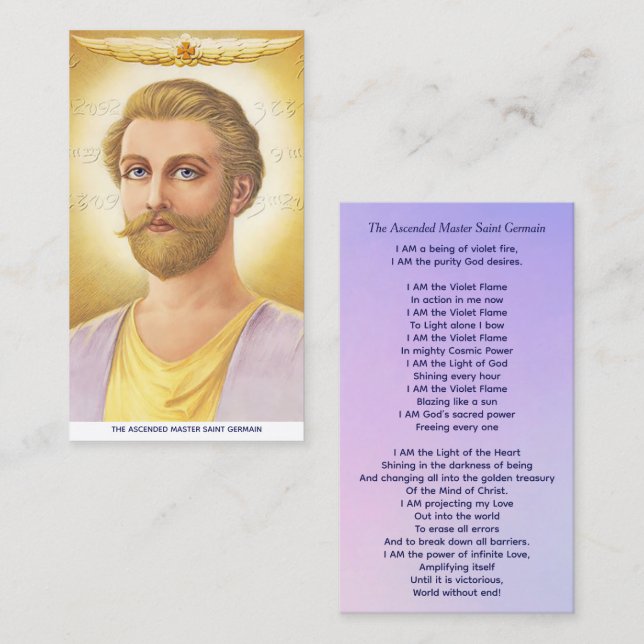 Tarjeta De Presentación Saint Germain (Anverso / Reverso)