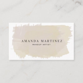 Tarjeta de presentación Sand Beige Watercolor Sand