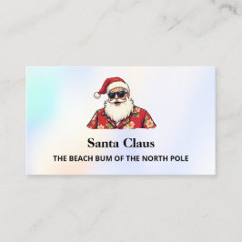 Tarjeta De Presentación Santa para Contratar QR