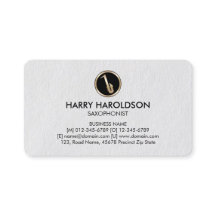 Tarjeta de presentación Saxofonista Premium para i