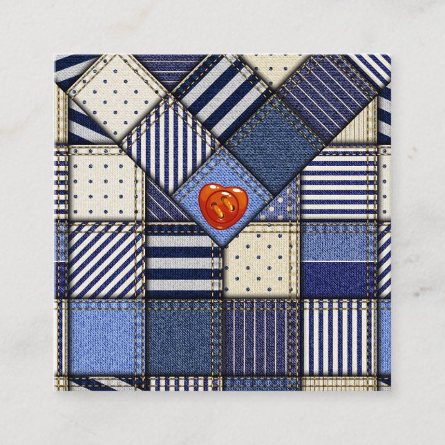 Tarjeta de presentación Scoder Seamstress Quilt (Anverso)