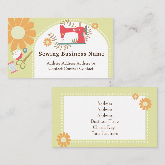 Tarjeta de presentación Scoser Daisy Green (Anverso / Reverso)