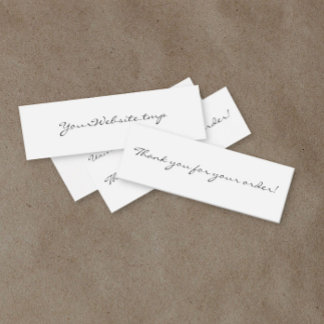 Tarjeta De Presentación Script sencillo Gracias por tu pedido Mini