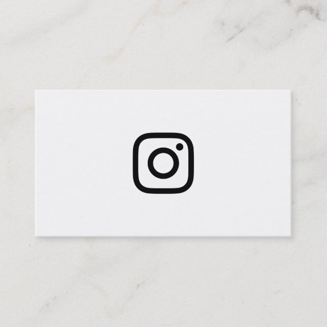Tarjeta De Presentación seguidores del instagram (Anverso)