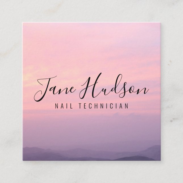 Tarjeta de presentación sencilla editable Minimali (Anverso)