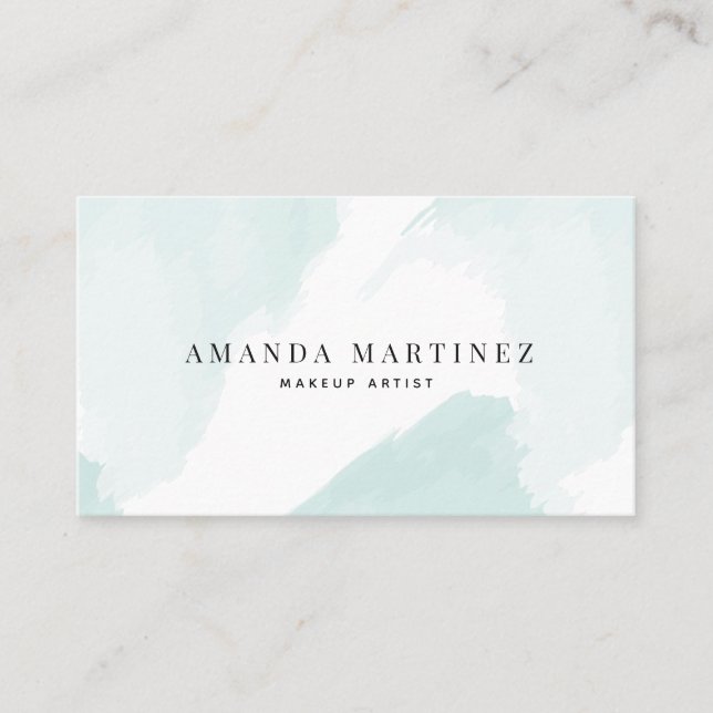 Tarjeta de presentación sencilla elegante de color (Anverso)