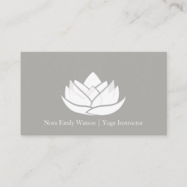 Tarjeta de presentación sencilla para Flores Lotus