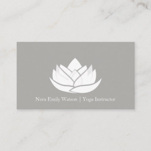 Tarjeta de presentación sencilla para Flores Lotus