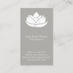 Tarjeta de presentación sencilla para Flores Lotus
