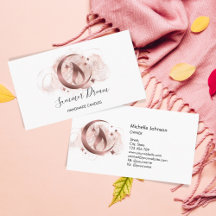 Tarjeta de presentación sencilla y moderna hecha a