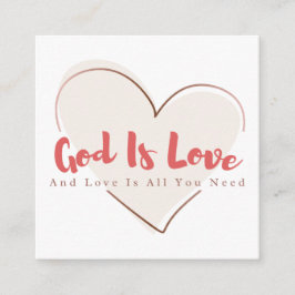 Tarjeta De Presentación Share Gods Love Gospel Tract Calling Card