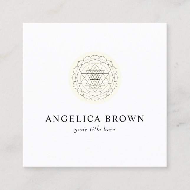 Tarjeta de presentación Shri Yantra (Anverso)