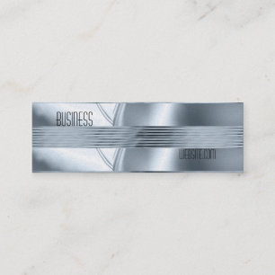 Tarjeta de presentación Silver Blue Art Deco