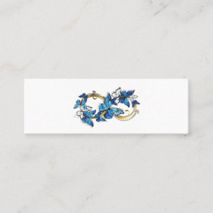 Tarjeta De Presentación Símbolo infinito de mariposas Morpho azules