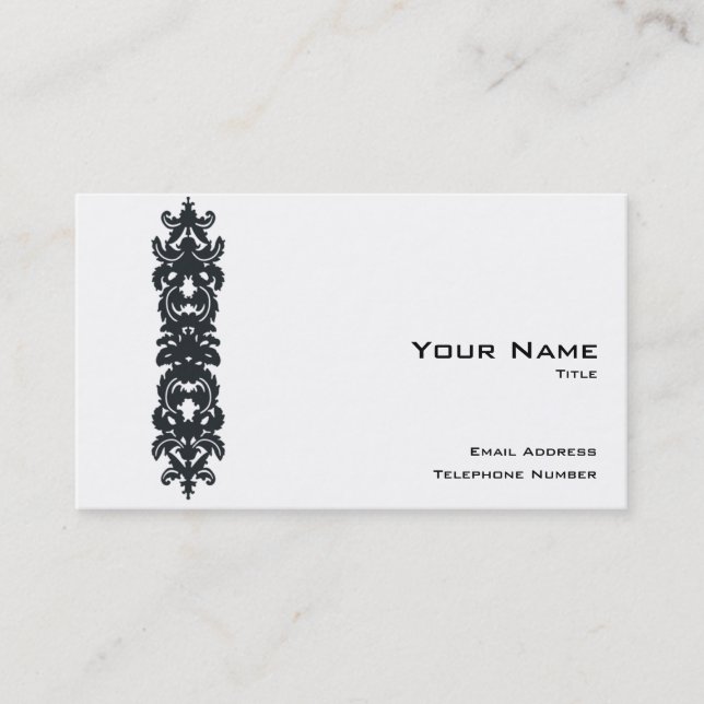 Tarjeta de presentación simple con código QR V (Anverso)