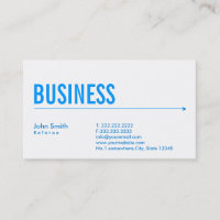 Tarjeta de presentación simple con referencia de f