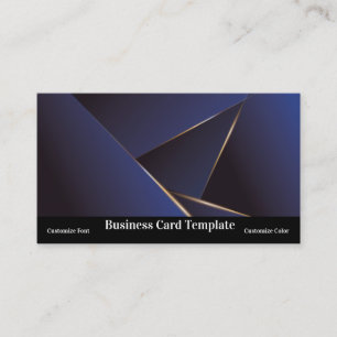 Tarjeta de presentación simple con triángulo abstr