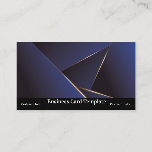 Tarjeta de presentación simple con triángulo abstr (Anverso)