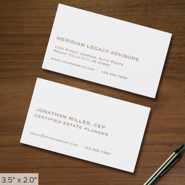 Tarjeta de presentación simple de la empresa (Subido por el creador)