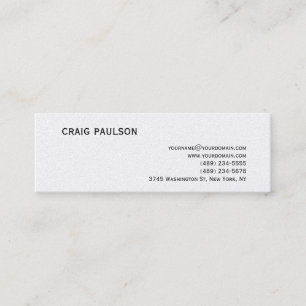 Tarjeta de presentación simple, elegante, linda y