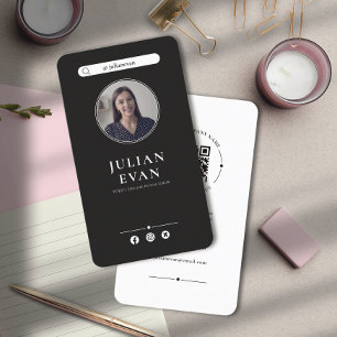Tarjeta de presentación simple en Instagram Profes