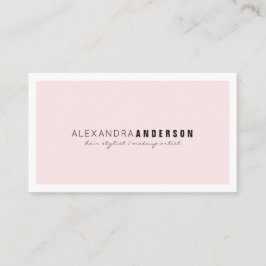 Tarjeta de presentación simple Minimalista de bord