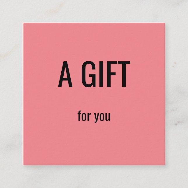 Tarjeta De Presentación simple mínimo añadir el nombre dirección de texto  (Anverso)