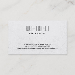 Tarjeta de presentación simple para el fondo del p