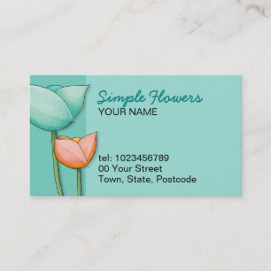 Tarjeta de presentación simple para naranjas verde