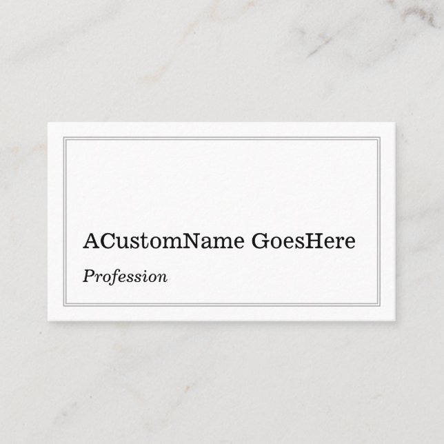 Tarjeta de presentación simple, profesional y humi (Anverso)