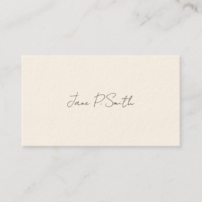Tarjeta De Presentación Simple Victorian Calling Cards (Anverso)