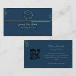 Tarjeta de presentación simple y elegante para abo