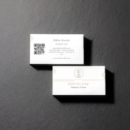 Tarjeta de presentación simple y elegante para abo