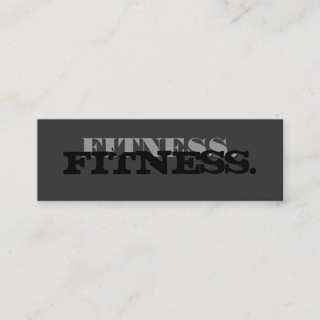 Tarjeta de presentación Skinny Cute Plain Gray Fit (Anverso)