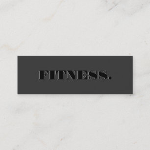 Tarjeta de presentación Skinny Cute Plain Gray Fit